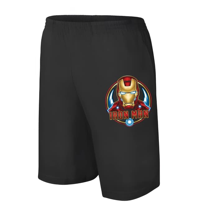 Férfi/gyermek rövidnadrág póló Vasember szuperhős Marvel Comics mintával