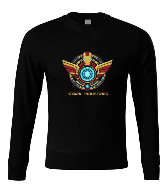 Kapucnis póló Stark Industries és Iron Man logóval
