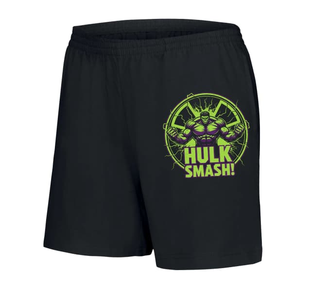 Női rövidnadrág Hulk Smash Green Power Whirlwind of Anger And Roar