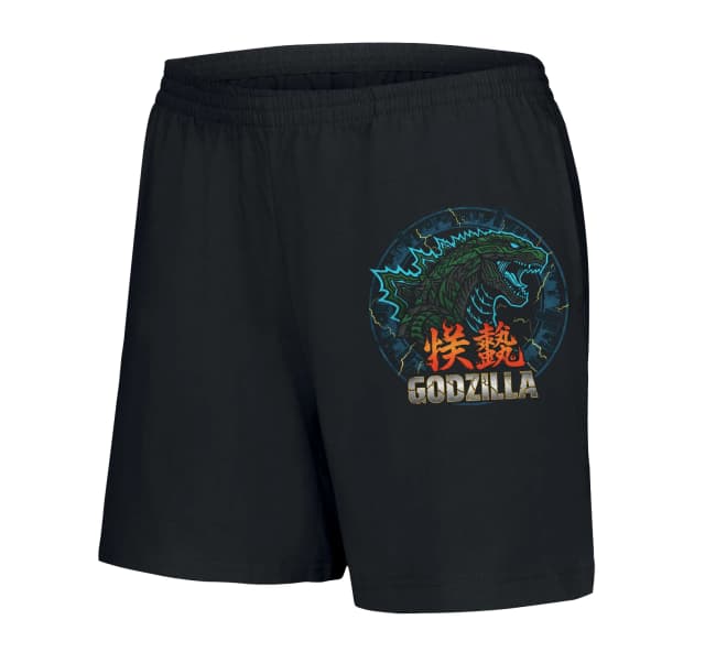 Női rövidnadrág Godzilla Night Elektromos harag a pusztítás városa felett