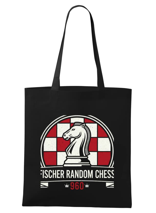 Bevásárlótáska Legendary Chess Knight Fischer Véletlenszerű Sakk 960 Rajongóknak