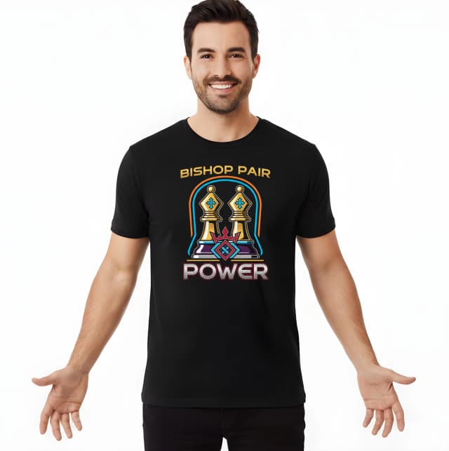 Férfi póló párban Bishops Royal Power Retro báj és erő