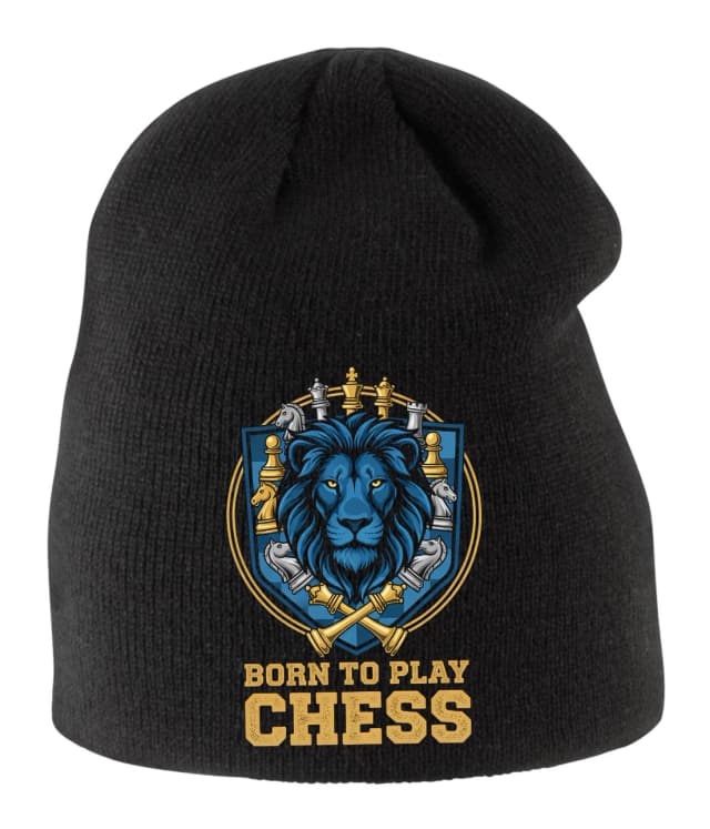 Gyerek téli sapka Royal Power of Chess Született sakkjáték