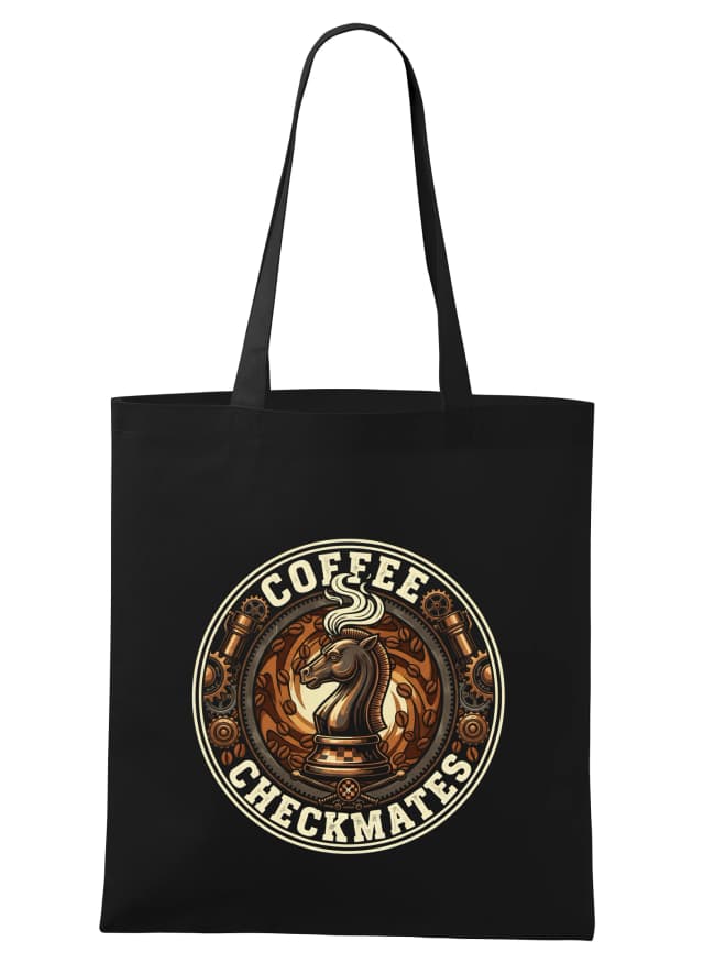 Coffee Knight Sakk Espresso és Steampunk Elegance Bevásárlótáska