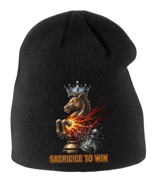 Gyerek téli sapka Chess Fire Rider Sacrifice To Win