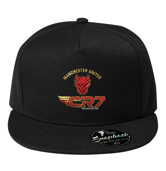 Snapback Devilish CR7 Manchester United Gold Emblem Legendary Return 2003-2009 2021-2022