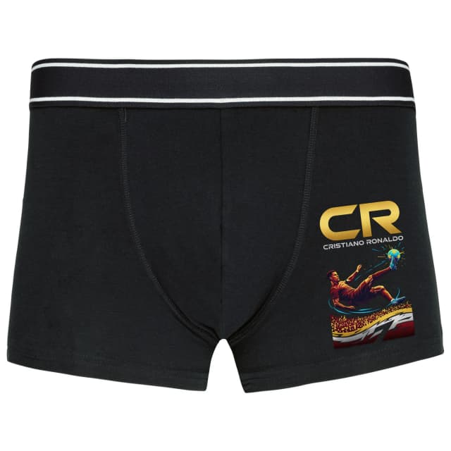 CR7 Gold Somersault Iconic Kick Over World For Fans Boxer
