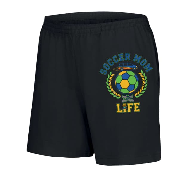Női rövidnadrág Proud Soccer Mom Life focicipők Labdaszállítás és végtelen edzés