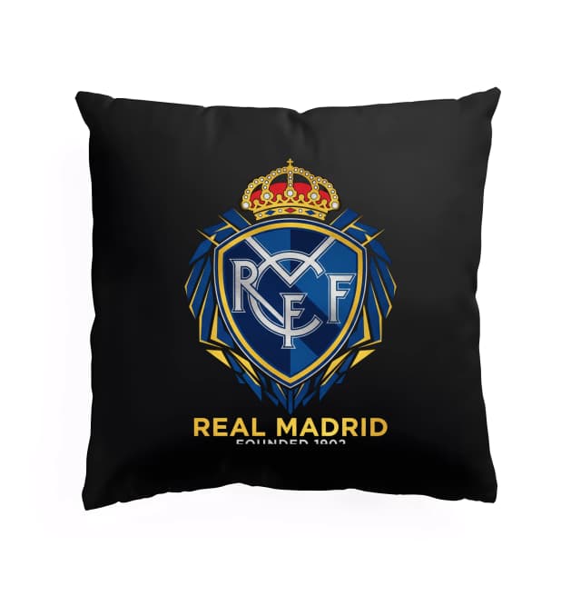 Párna királyi címer Real Madrid arany pajzs és korona