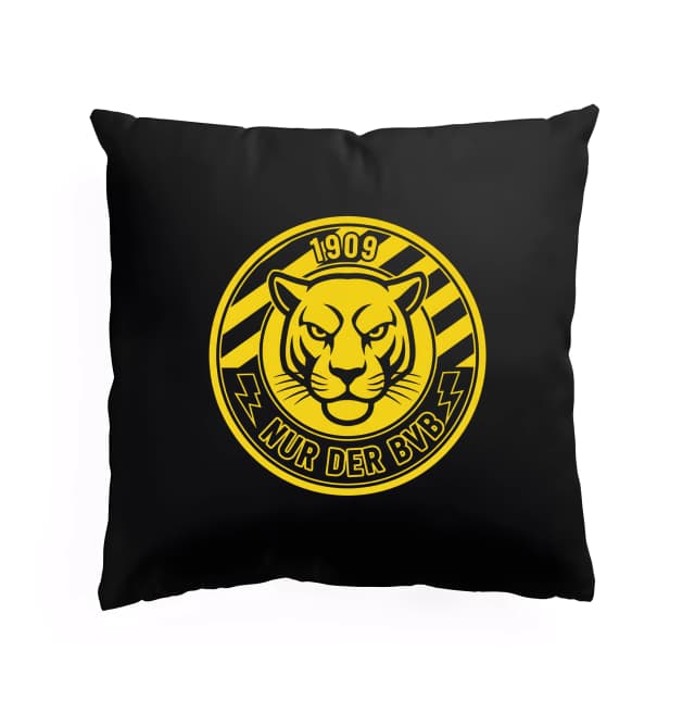 Párna Sárga Tigris Emblem Pride BVB 1909 és a rajongók ereje