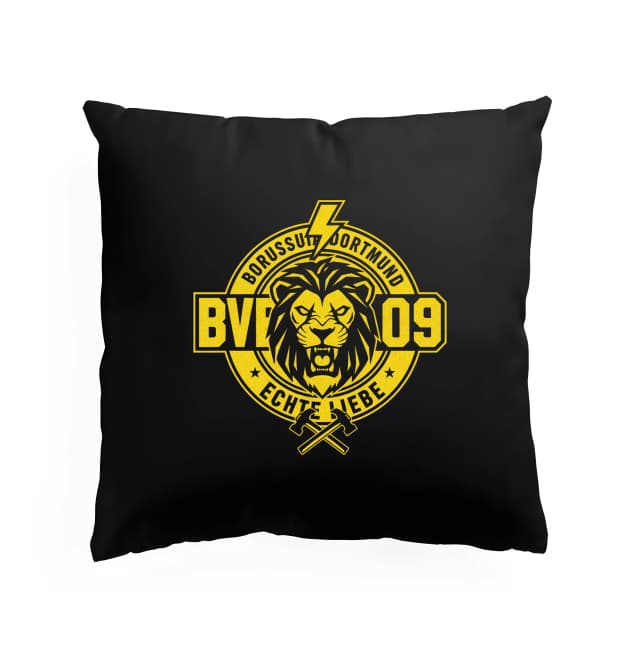 Párna Büszke Oroszlán Bvb 09 Lightning Hűség Borussia Dortmund Hagyományos Erő