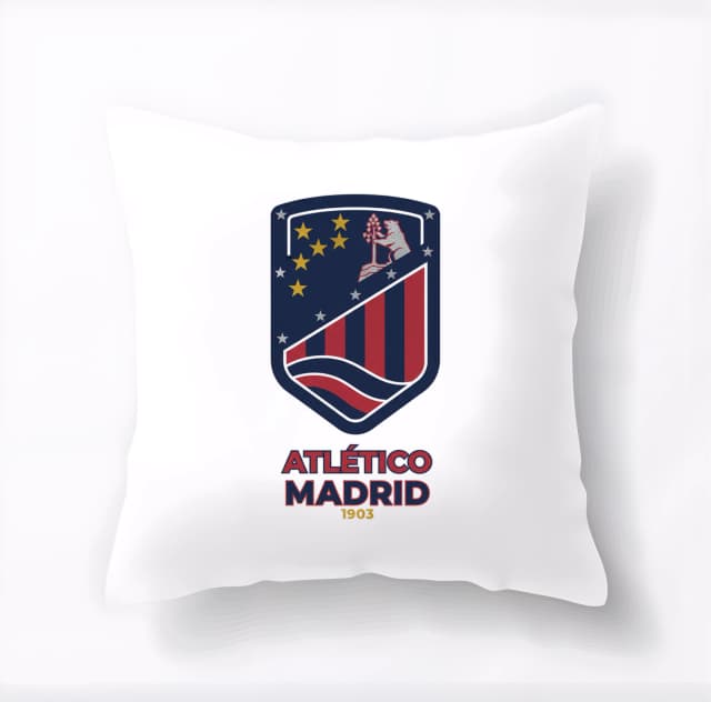 Atlético Madrid Modern címer medve sztárok és szurkolók szenvedély párna