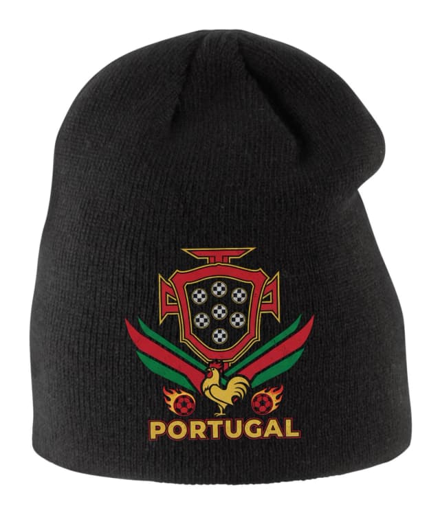 Gyerek téli sapka Rooster And Shield Portugal Football Pride And Fiery Passion