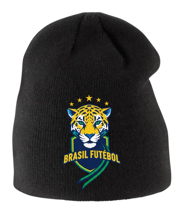 Gyerek téli sapka Proud Jaguar Brazil Erő Stílus és Foci Szenvedély Szurkolóknak