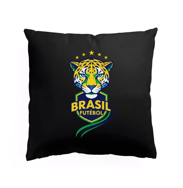 Jaguar Brasil Futebol Tropical Power Gold Star és National Shield párna