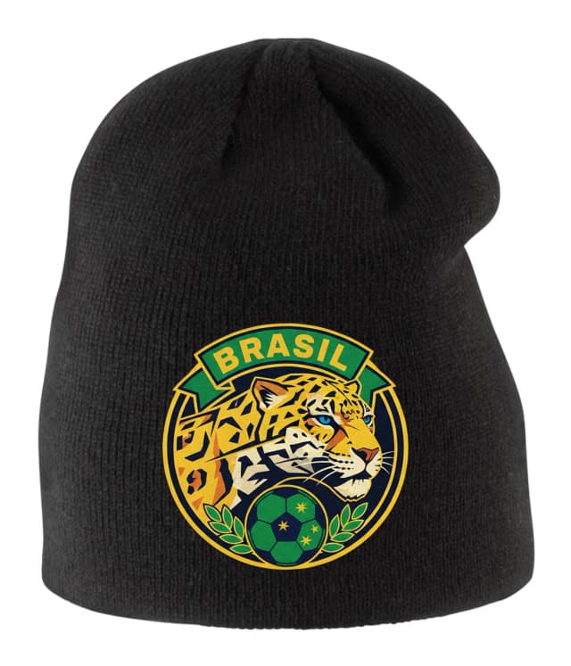 Gyerek téli sapka Wild Jaguar Brazil Pride Erő és Foci Szenvedély