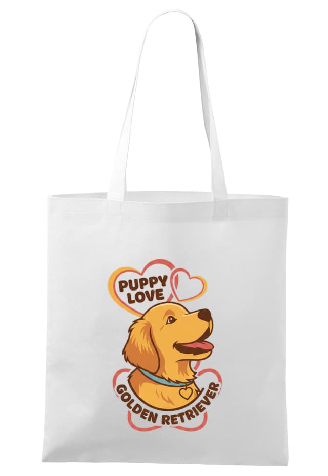 Bevásárlótáska Golden Retriever kölyökkutya Szeretet Szívből jövő Barát Életre