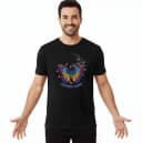 Férfi póló Kaleidoszkóp szivárvány pillangók repülése teljes színekben