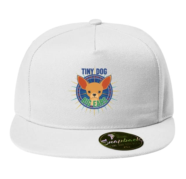 Snapback Chihuahua kis kutya nagy fülek napsugarak vidám emblémája