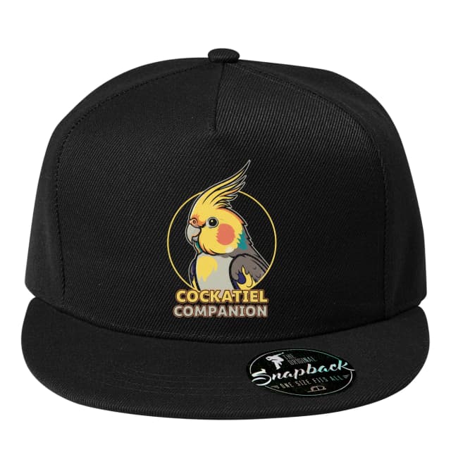 Snapback kakadu otthoni társ kisállat retro stílusos portré illusztráció