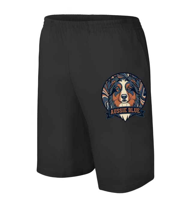 Férfi/gyerek rövidnadrág Aussie Blue Proud Blue Merle Ausztrál Juhászkutya Pásztorlélekkel