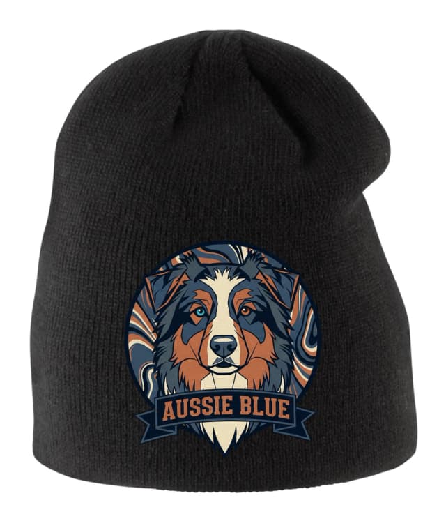 Gyerek téli sapka Aussie Blue Proud Blue Merle Australian Shepherd With a Shepherd's Soul