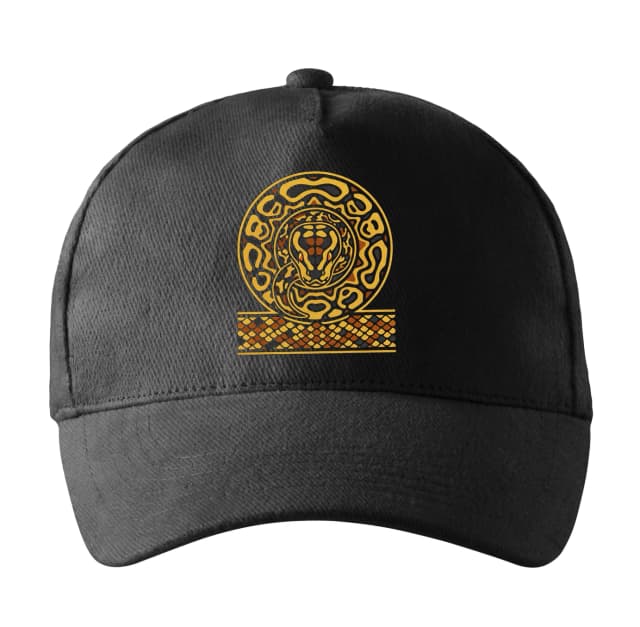 Sapka Arany Mandala Kígyó Dísz Egzotikus Luxus Design Ball Python Stílusban