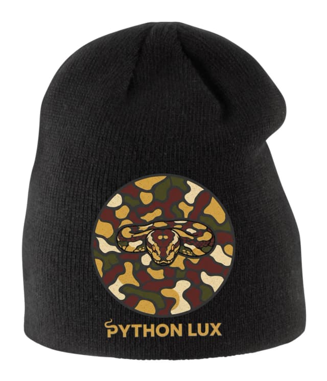 Gyerek téli sapka Night Camouflage Python Lux Exkluzív Ball Python minták földszínekben