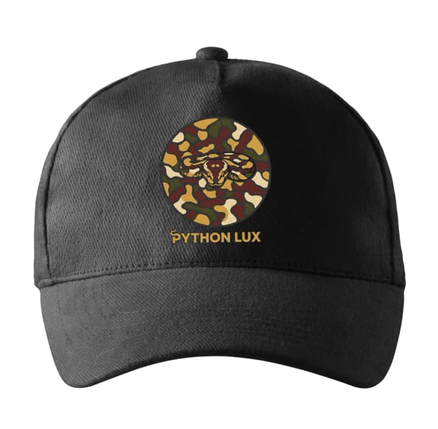 Python Lux Night Camouflage sapka exkluzív golyós Python mintákkal földszínekben