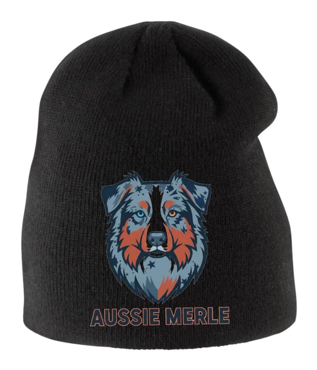 Gyerek Aussie Merle ausztrál juhászkutya téli sapka ikonikus kék merle fej szerelmeseknek