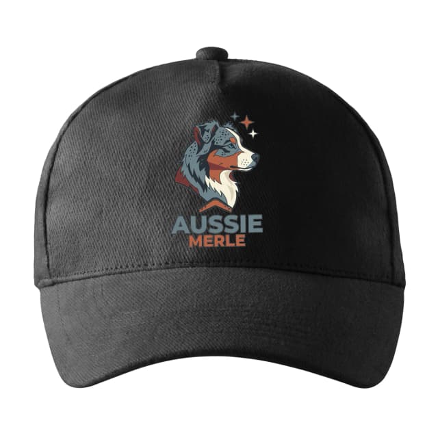Cap Wild Aussie Merle stilizált ausztrál juhászkutya portréja
