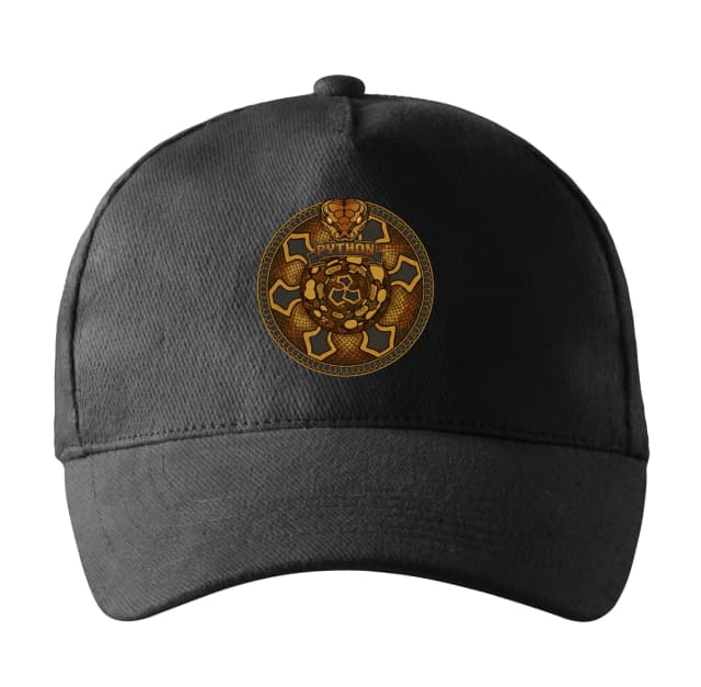Sapka Arany Mandala Ball Python Királyi Hüllő Pajzs és Díszítő Erő