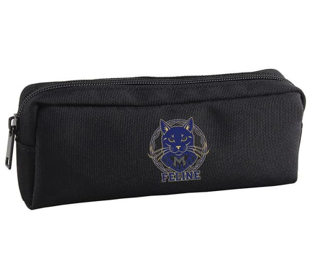 Feline School Pencil Holder Arany Heraldikai Emblémája a Királyi Éjszakai Macska