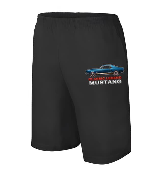 Férfi/gyerek rövidnadrág Ikonikus klasszikus Mustang Legendás oldalprofil gyűjtőknek és rajongóknak