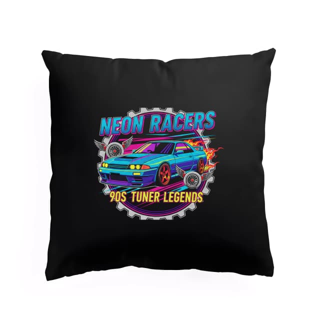 Neon Racers 90-es évekbeli tunerek és az éjszakai versenyzés legendái párna