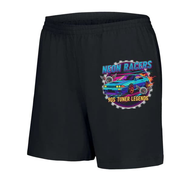 Női rövidnadrág Neon Racers 90-es évekbeli Tuners And Legends Of Night Racing