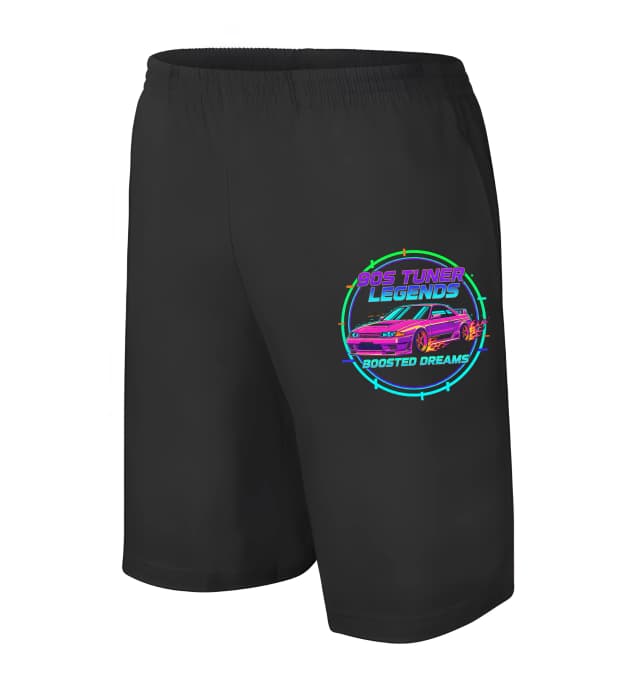 Férfi/gyerek rövidnadrág 90-es évekbeli Tuner Legends Night Neon Legends of Tuning Boosted Dreams És Legendary Turbo Dreams