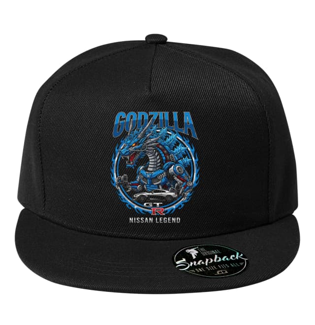 Snapback Godzilla GTR Kék Mechanikus Sárkány Nissan A Sebesség és Erő Legendája