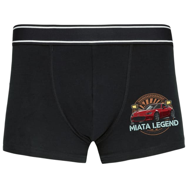 Piros MX5 Miata Legendás Roadster Boxer Alsónadrág Retro Nap Logóval és Gumival