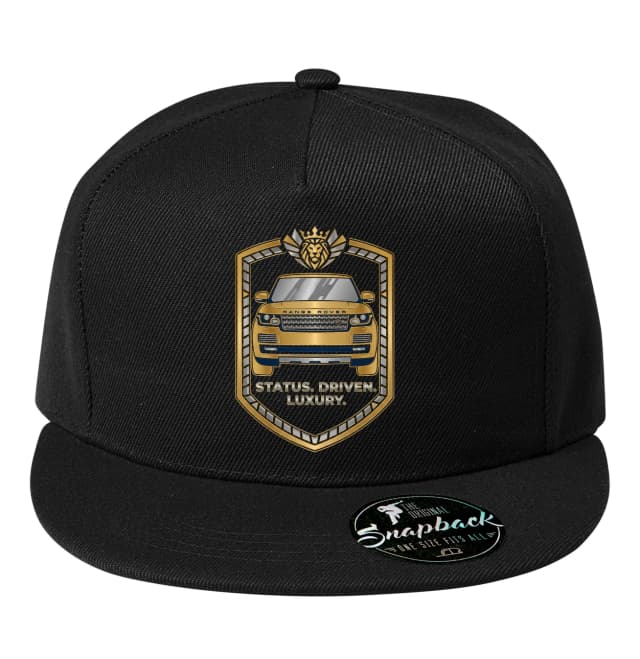 Snapback Royal Gold Shield Range Rover sapka, a presztízs és a luxus szimbóluma