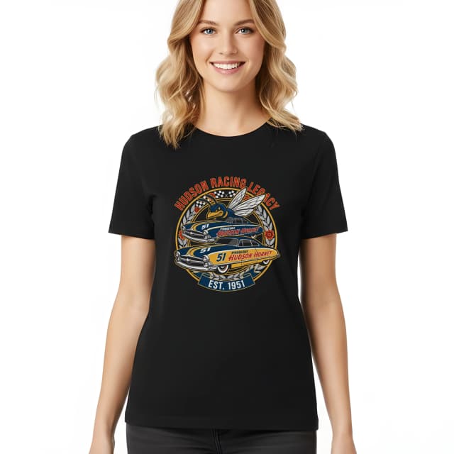 Hudson Hornet Retro Racing Heritage Legendary Champion 1951 női póló