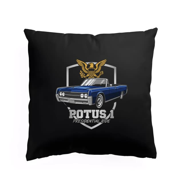Párna elnöki utazás POTUS 1 legendás Lincoln Continental sas címerrel