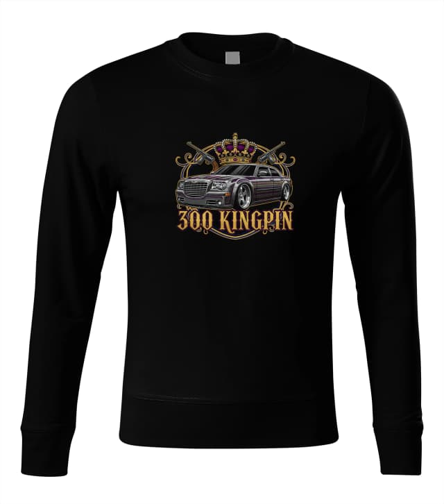 Kapucnis pulóver Royal Ride Chrysler 300 Kingpin Crown Pistol And Gangster Luxury