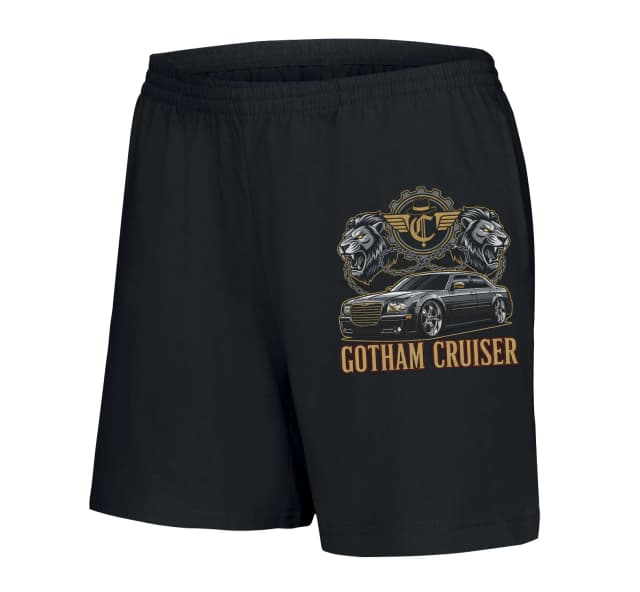 Női Rövidnadrág Gotham Cruiser Royal Urban Chrysler 300c Oroszlános Címerrel És Láncokkal