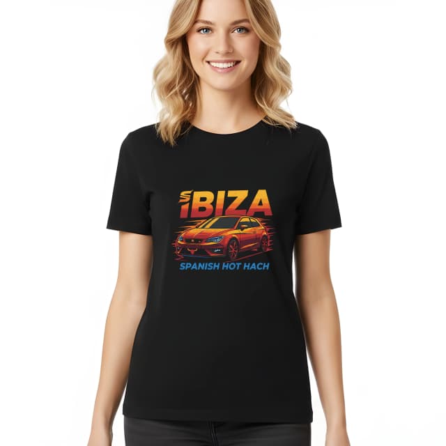 Női póló Ibiza Spanish Hot Hatch Tüzes Stílus És Teljesítmény
