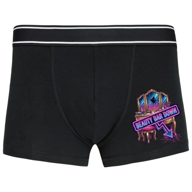 Boxer neon fésülködőasztal és törött tükör szépségszalon Down Night Shine