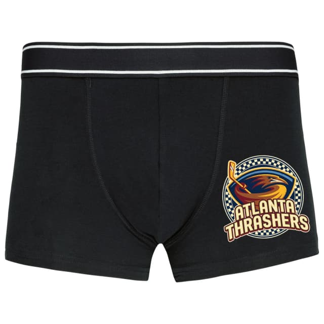 Atlanta Thrashers Retro Eagle Swirl Hockey Nostalgia And Golden Power Boxers