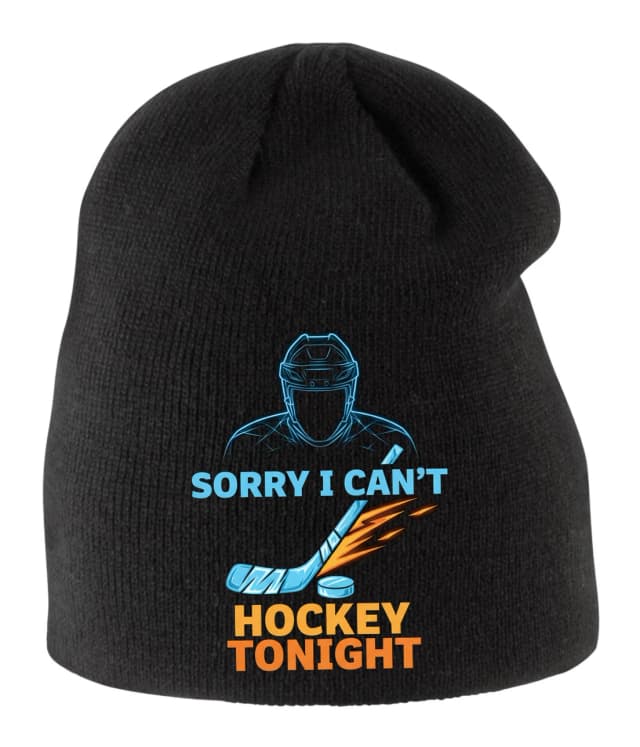 Gyerek téli sapka Sorry I Cant Sorry I Cant Hockey Night neon stílusban