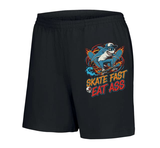 Női gördeszkás cápanadrág Skate Fast Hot Flames And Wild Ride