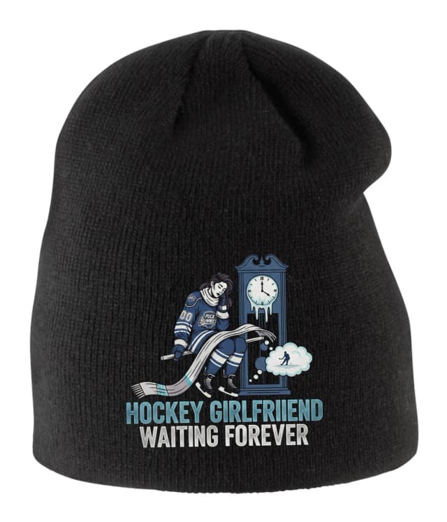 Gyerek téli sapka Frozen Time Waiting Hockey Girlfriend Patient Hockey Soul in Shape